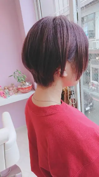 ショート ヘアアレンジ カラー ナカシマ  アユミのヘアスタイル