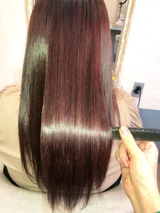 ロング カラー 縮毛矯正・髪質改善 人気No1🩶北島のヘアスタイル