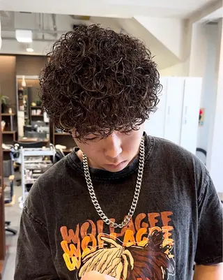 パーマ メンズ 年間2000名担当◎ パーマ職人/仲原佑樹のヘアスタイル