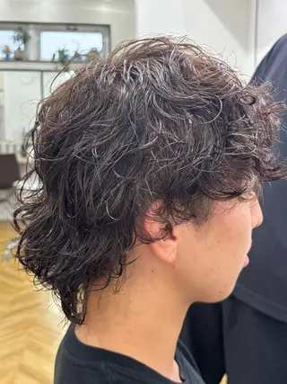 ミディアム リョウタ/メンズ特化 /シャドウパーマ🌀のヘアスタイル