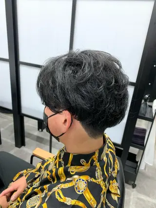 ショート パーマ hairworksbadass所属・菊地 旬のヘアスタイル