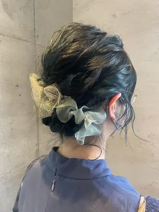 ミディアム ヘアアレンジ 女性に人気♪ はやしほのかのヘアスタイル