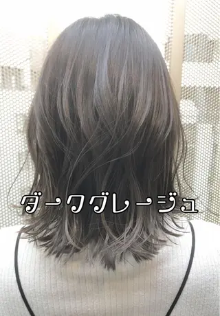 ミディアム カラー パーマ 髪質改善／艶髪特化 /柔らかさ/清水翔矢のヘアスタイル