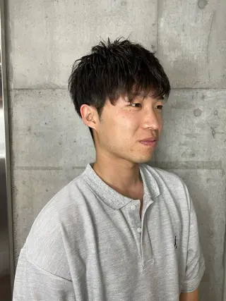 メンズ フリーランスシェアサロンルレイル所属・心斎橋/メンズ /ルレイル/地形真希のヘアスタイル