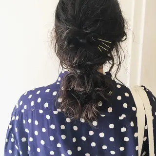 ロング パーマ yuki hair所属・yuki watanabeのヘアスタイル