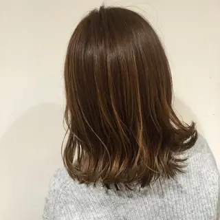 ミディアム 縮毛矯正/髪質改善/ 石橋代智のヘアスタイル