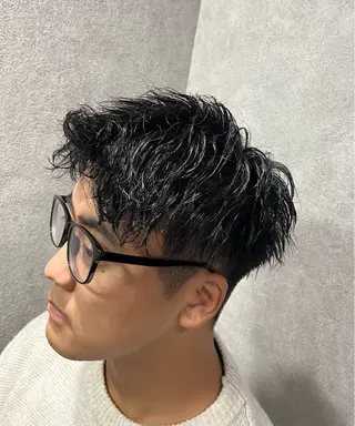 ミディアム パーマ CuMARi所属・🔥メンズパーマ専門 歴８年🔥のヘアスタイル