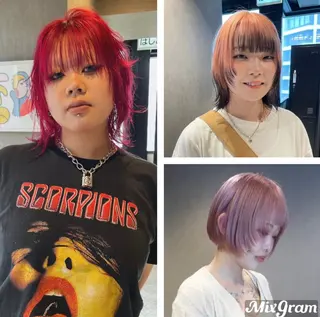 カラー メンズパーマモデル 募集　サトチハルのヘアスタイル