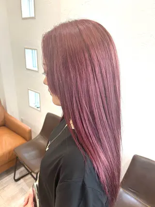 ロング カラー 三橋 蘭子のヘアスタイル