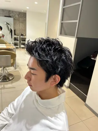 ショート パーマ メンズ得意です💥 ハユカといいます❗️のヘアスタイル