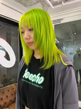 ミディアム 💥ウルフカット デザインあんな💥のヘアスタイル