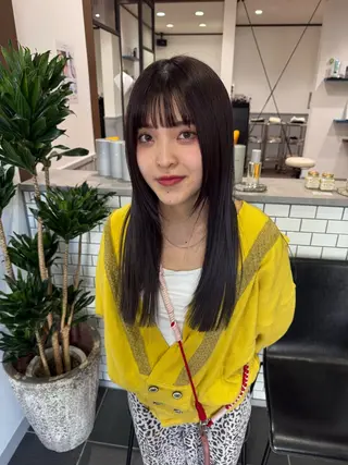 ロング 稲垣 熙のヘアスタイル