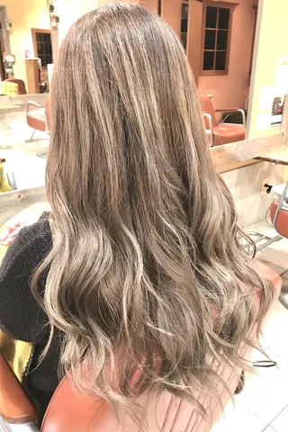 ミディアム カラー パーマ ヘアアレンジ 増子 幹樹のヘアスタイル