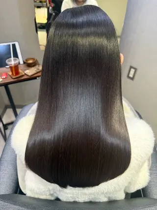 セミロング カラー 髪質改善✖️ 艶髪の 仕立て人 ✨永山正太のヘアスタイル
