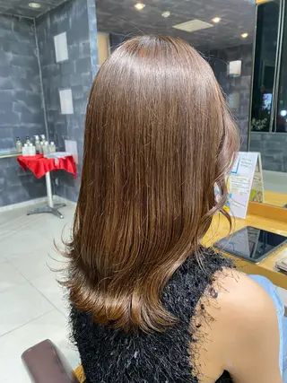 ロング 🪼かえで🪼臼井 カラー/縮毛矯正のヘアスタイル