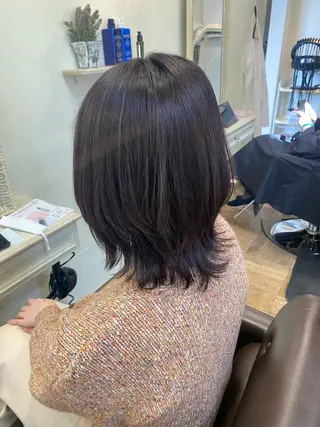 ミディアム カラー 【nui 茨木】 原田美紅のヘアスタイル