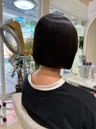 ミディアム ぷっつりボブ🫧 タケウチアミのヘアスタイル