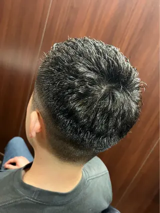 ショート CuMARi所属・予約の95%パーマ 🌈men's専門店のヘアスタイル