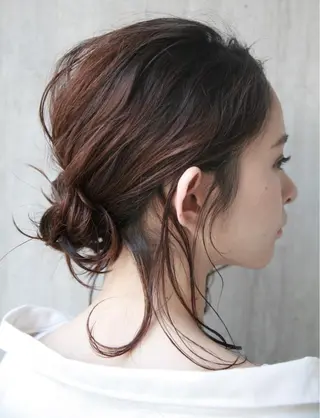 ミディアム ヘアアレンジ Toiro武蔵小杉所属・髪質改善/縮毛矯正 平本聖のヘアスタイル