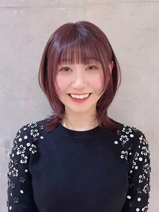 ミディアム カラー 小顔ショート🌿 Say.石川葵のヘアスタイル