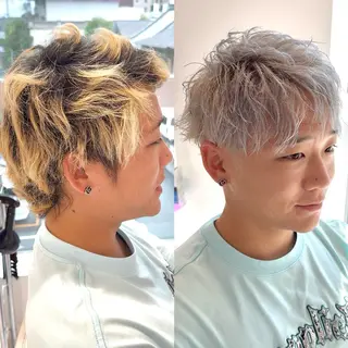 ショート カラー メンズ 🌟似合わせ/ショー ト/TOSHI🌟のヘアスタイル