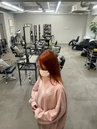 セミロング カラー 田川 聖菜のヘアスタイル