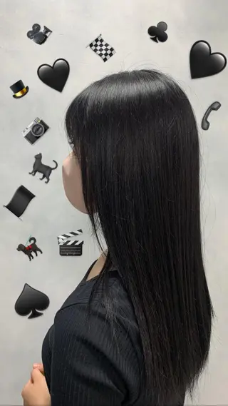 セミロング 🌶推しカラー RINA🌶´-のヘアスタイル