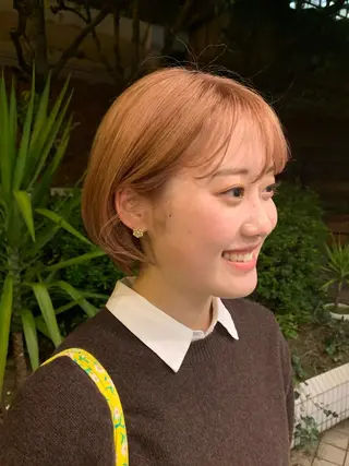 ショート yukie🌷 /暖色🍒梅田サロンのヘアスタイル