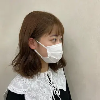 ミディアム カラー 佐藤 雅のヘアスタイル
