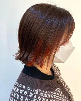 ミディアム カラー ✴︎ヒラガカナ✴︎ ECLAT HAIRのヘアスタイル