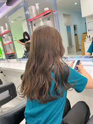 カラー 似合わせ💗透け感 💗うる艶カラー💗のヘアスタイル