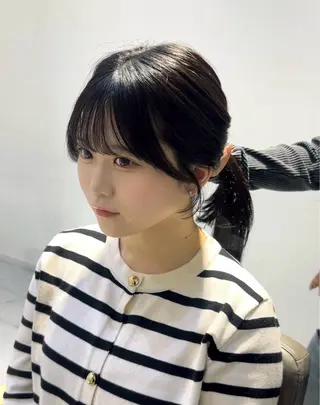 セミロング 韓国ヘア ‎🤍KANA🎀のヘアスタイル