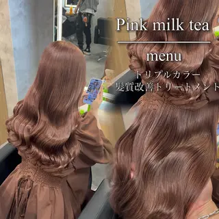 カラー ヘアアレンジ ブリーチなしの達人 🇰🇷KAITOのヘアスタイル