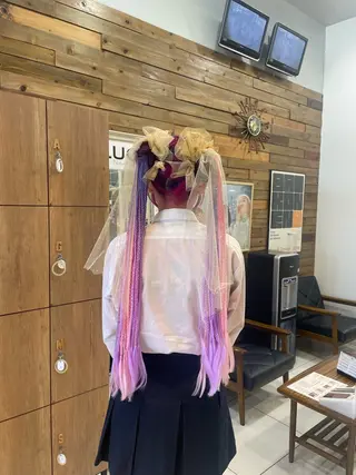 ヘアアレンジ なな/シェービング /カラー/アレンジのヘアスタイル