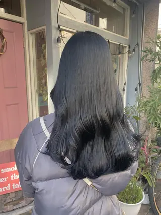 セミロング カラー ヤスザトアヤノ /レイヤー/オリーブのヘアスタイル