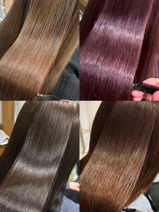 セミロング カラー 札幌中央区縮毛矯正 美容師遠藤龍雅のヘアスタイル