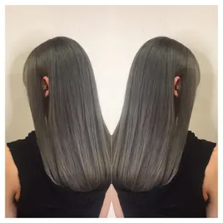 セミロング 髪質改善/痛ませ ないカラー/西村航大のヘアスタイル