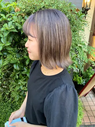 ミディアム 韓国風ヘア♡ runaのヘアスタイル