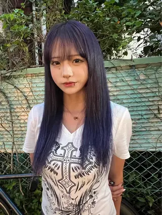 セミロング カラー ヘアアレンジ @kyoniyy KYONIのヘアスタイル