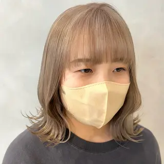 ミディアム カラー デザインカラー/パー マ🦖外岡咲希🦖のヘアスタイル