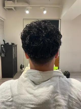 パーマ メンズ miwa/ボブパーマ /モードボブのヘアスタイル