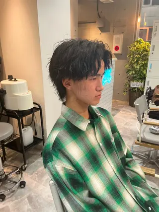 パーマ メンズ 【店長】メンズ職人 短髪　ハイトーン🔥のヘアスタイル