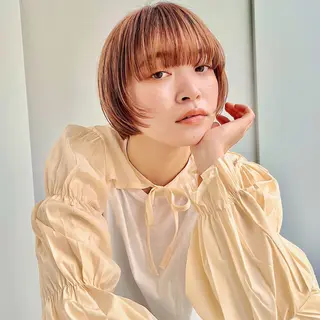 ショート あやめ【顔まわり/レ イヤー/柔らかカラ】のヘアスタイル