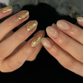 ネイル Ray. ちゅるん系ニュアンスのネイルデザイン