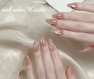 ネイル 💜ワンホンネイル ナインカラット💎のネイルデザイン