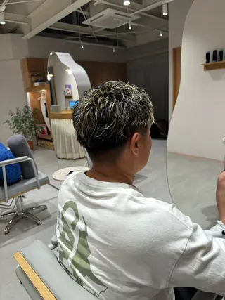 ショート メンズ レイヤー/ボブパーマ /垢抜け/タクミのヘアスタイル