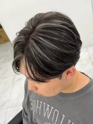 カラー メンズ 𝐚𝐨𝐢 メンズ ‪‪/メッシュのヘアスタイル