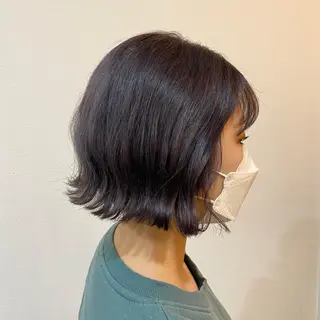 ミディアム カラー hamano harunaのヘアスタイル