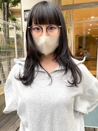 セミロング カラー ホンダリサコ 透明感カラー/ボブのヘアスタイル