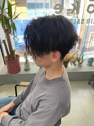 ショート パーマ メンズ メンズ専門サロン wokeのヘアスタイル
